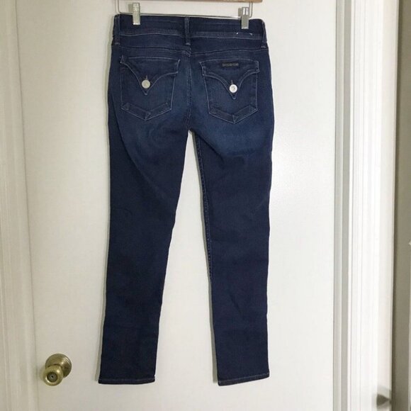 HUDSON Womens Blue Double Button Closure Collin Skinny Crop Jeans Size 26 - Picture 2 of 11